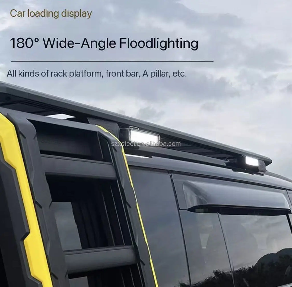 For Rox 01 Auto Parts Rebates on the Side Lights of the Car's Roof to Install LED Spotlights for Off-road Driving.