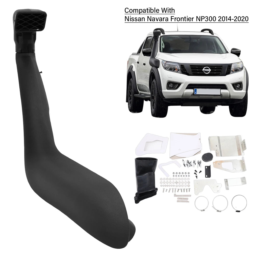 Snorkel Kit Air Intake Airflow Fits for Nissan Navara Frontier NP300 2014 - 2020 Off Road Wading Hose Car Exterior Accessories