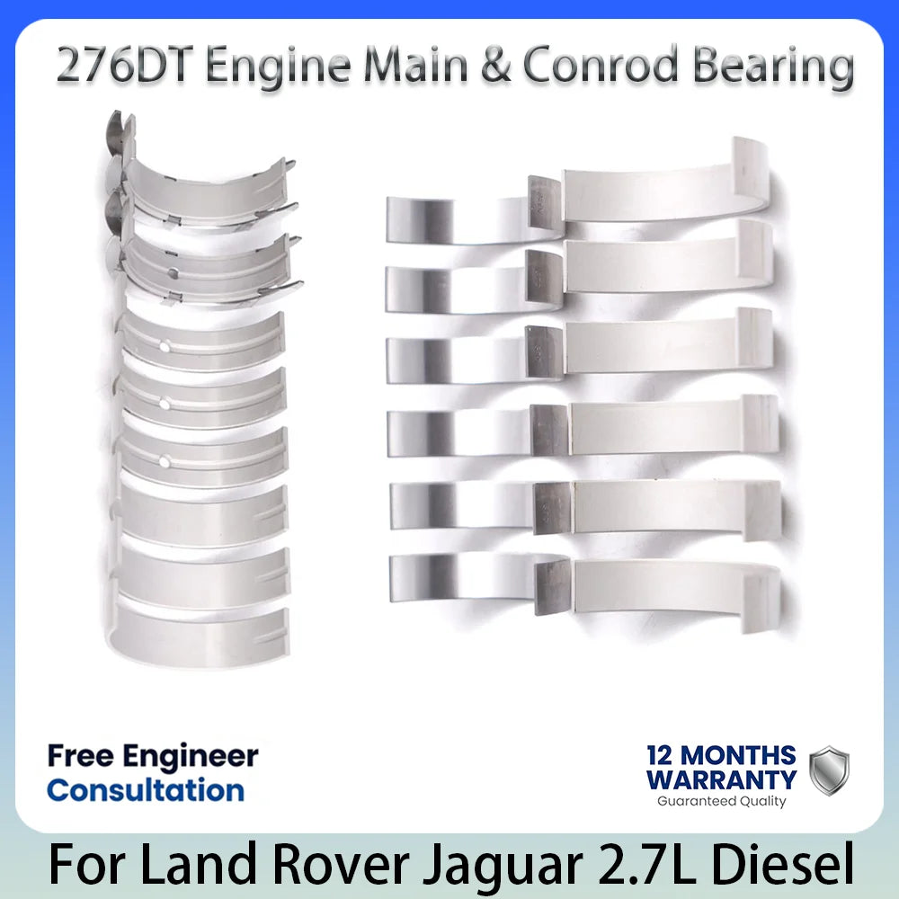 Main Rod Bearing Set OE LR019876 For Land Rover Jaguar 276DT 2.7L Diesel Engine Crankshaft Bearing Overhaul Spare Parts 06-16
