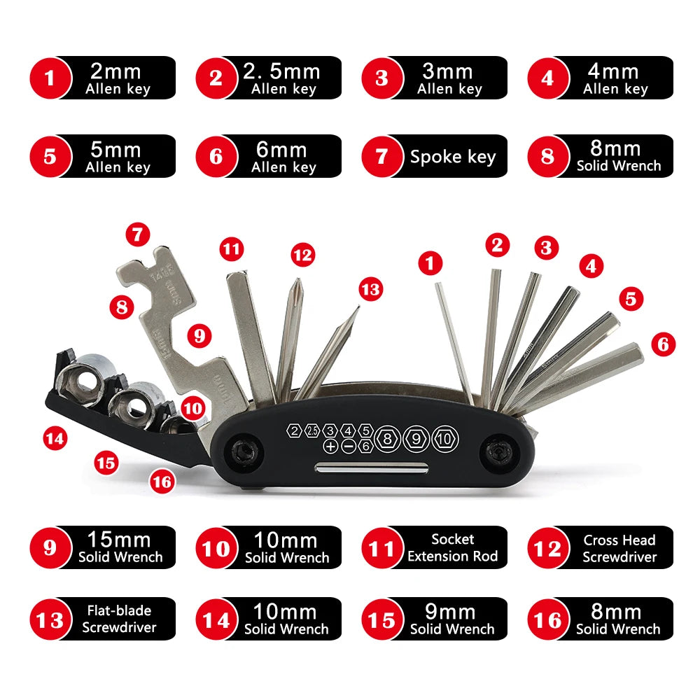Motorcycle Multifunction Tool Repair 16 functions Screwdriver Set For HONDA Africa Twin CRF 1100 1000 L CRF1100L CRF1000L