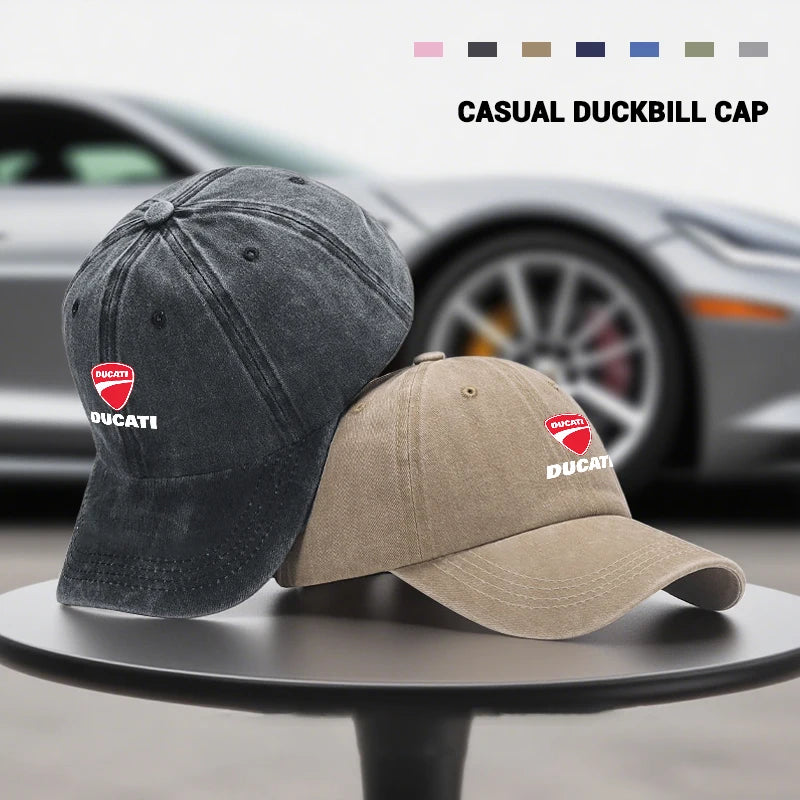 Ducati Car Embroidery Adjustable Vintage Cap Baseball Outdoor Summer Sports Hat for Ducati Monster Panigale Diavel Superleggera