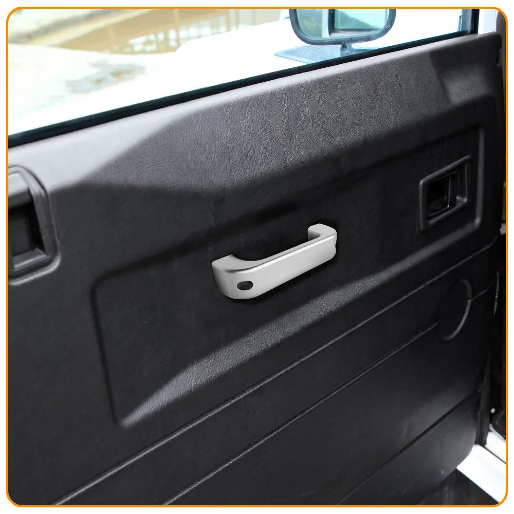 For Land Rover Defender 110 130 90 Car Interior Aluminum Alloy Black Door Handle Trim Accessories NEW