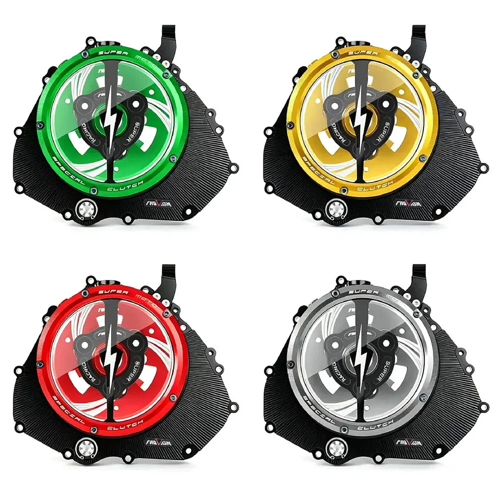 Clear Transparent Engine Case Cover Clutch Cover Modification for Kawasaki Ninja 400 Z400 Motorcycle accessories