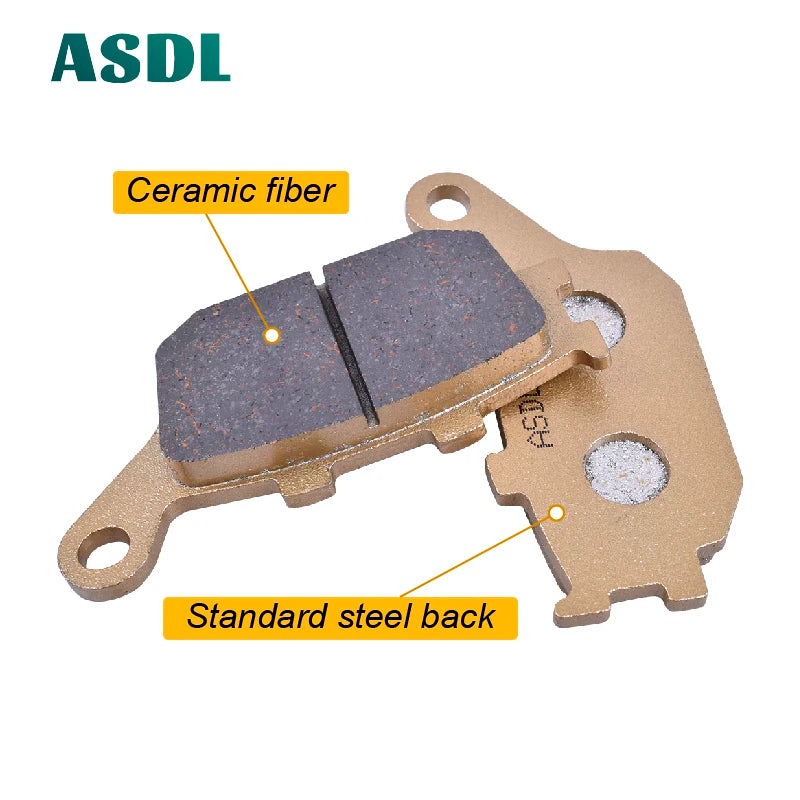 Rear Brake Pads for KAWASAKI ZX25 ZX-25 Ninja Z650 Z750 Z900RS Z1000 ZR Z 650 750 900 1000 KLZ KLV KLE 1000 EN650 EX650 ABS