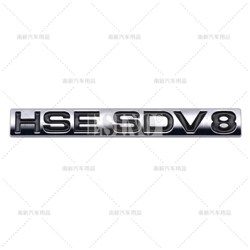 New 3D HSE SDV6 SDV8 ABS Adhesive Emblem Badge Decal for Land Rover Ranger Rover Voguese Defender