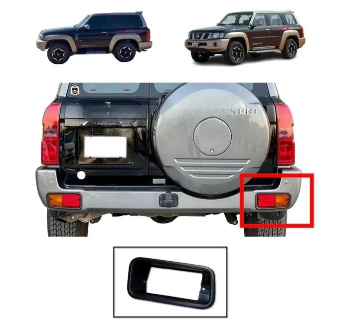 L or R Rear Bumper Lamp Cover for Nissan Patrol Y61 Light Frame Not for Y61 Gr Bumper Cover Turning Lamp Cover