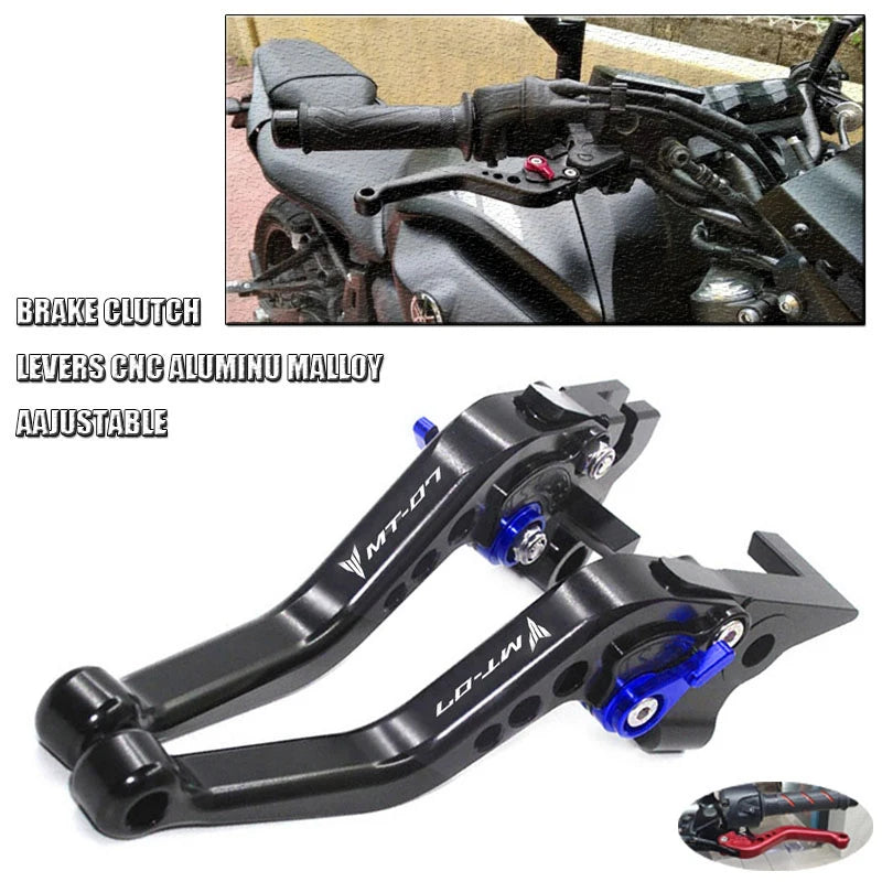 For Yamaha MT-07/FZ-07 2014-2021 CNC Clutch Lever Brake Lever Set Adjustable Handle Levers Motorcycle Accessories