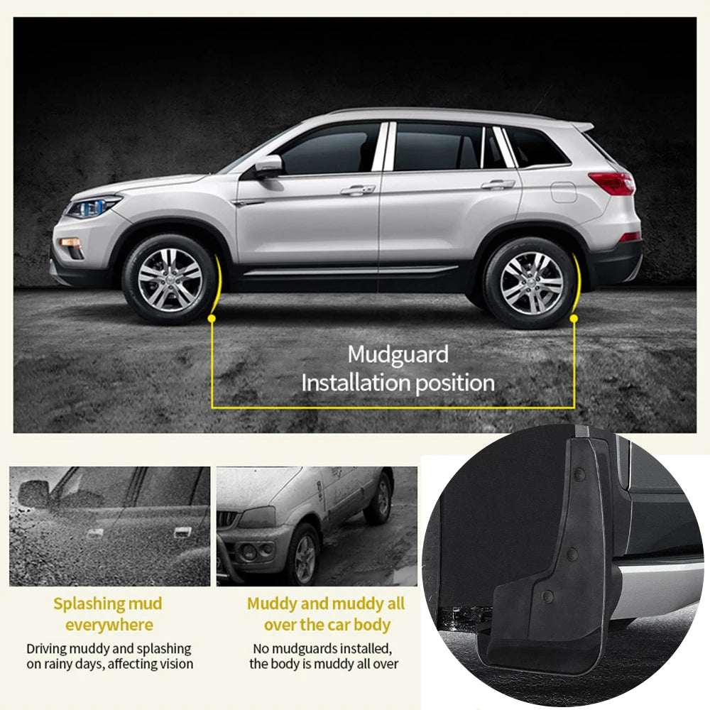 Car Mudguards For Rox Polestones 01 2023 2024 2025 Anti-scratch Front Wheel Protect Fender Splash Mud Flaps Auto Accessories