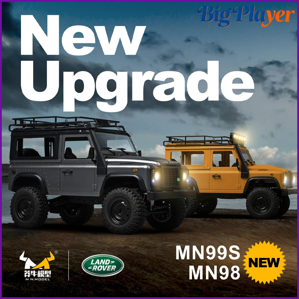 New MN MN99S MN98 1:12 RTR RC Rock Crawler 2.4G 4WD Land Rover Defender Simulated Remote Control Off-Road Truck Toy