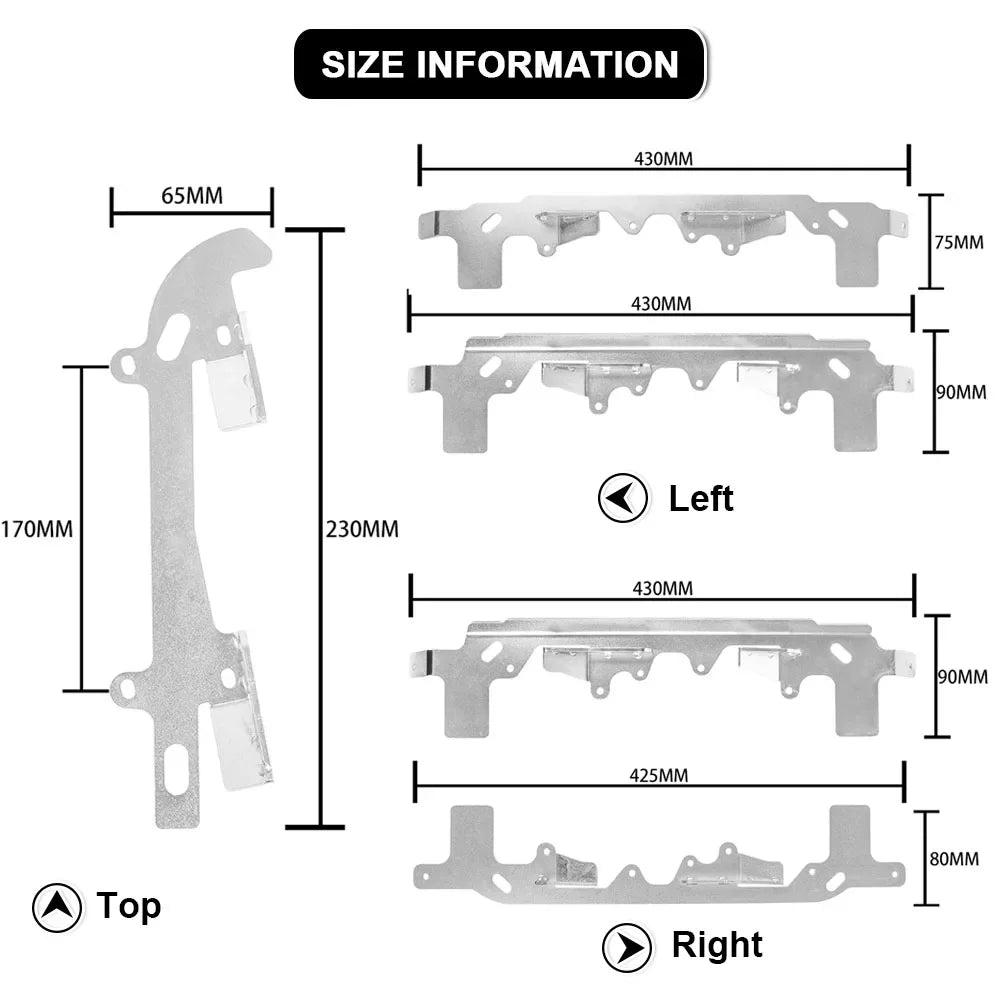 For BMW R1200GS Adventure R1250GS LC ADV GS1200 GS1250 R 1200 1250 GS Aluminum Suitcase Bracket Top Case Pannier Mounting Plate