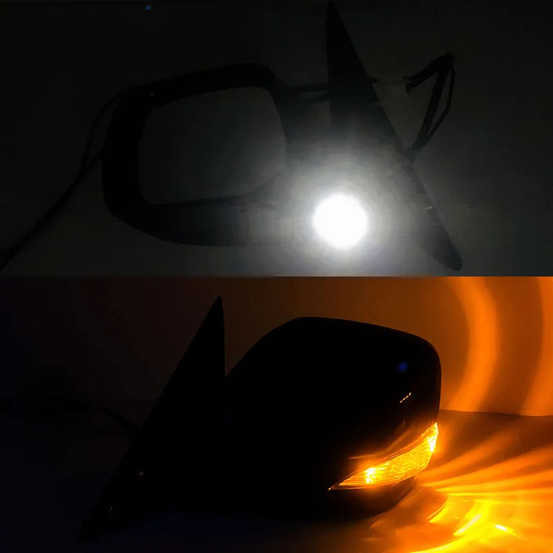Car Side Rear View Mirror Assembly For Nissan Patrol Y62 2014-2022 Auto With Power Folding Turn Signal Electric Adjustment Assy