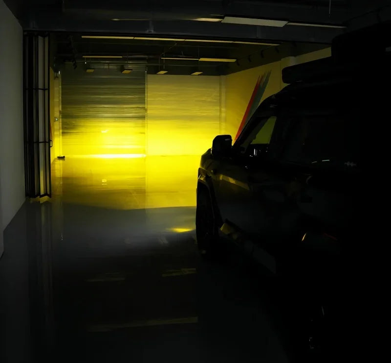 Auto LED High Brightness Golden Eye Fog Lamp Suitable for BYD Equation Leopard 8 2024 2025 Modified High and Low Beam Fog Lamp