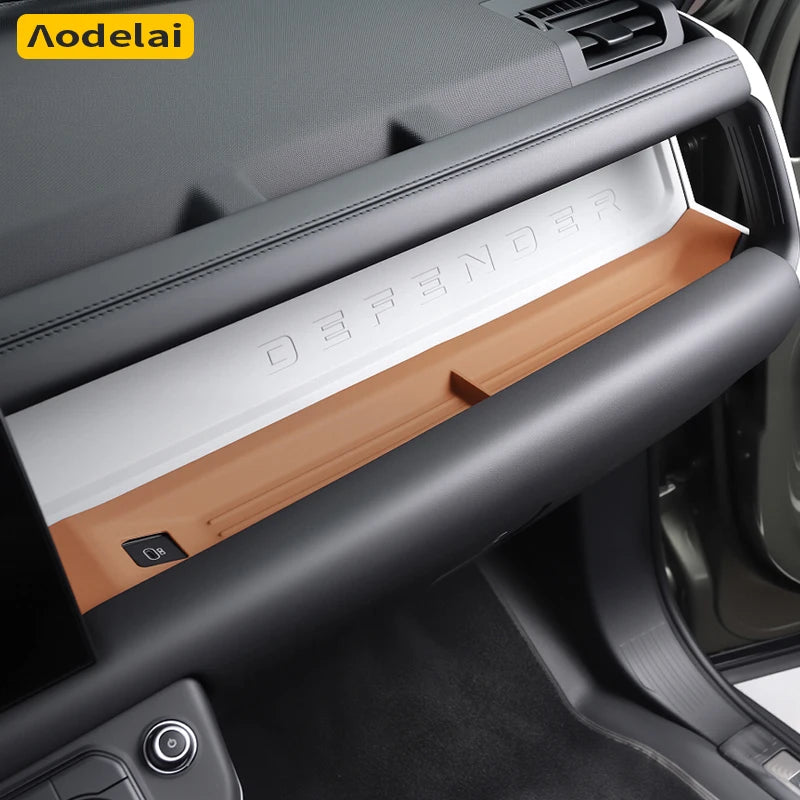 3 Pieces Left Driving Suitable for 2020–2026 Land Rover Defender 90 110 130 Console Storage Box Cushion Protection Pad Silicone