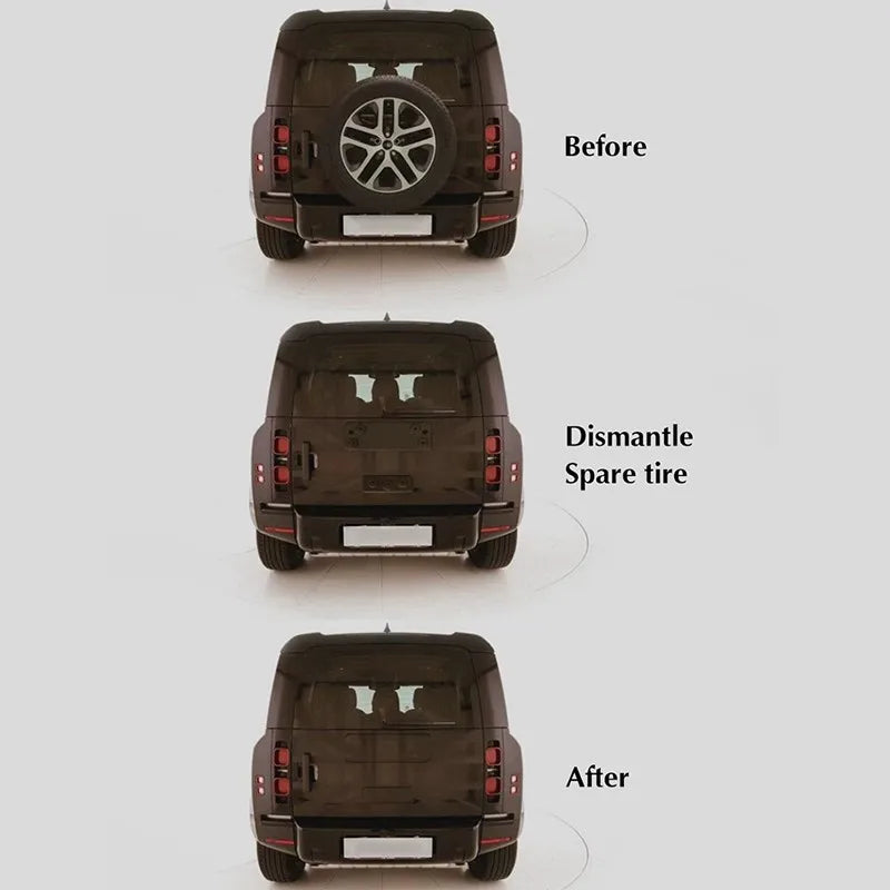 Tailgate Trunk Cover Panel for Land Rover Defender L663 2020-2026 90/110/130 Spare Tire Cover Board Protective Cover Decoration