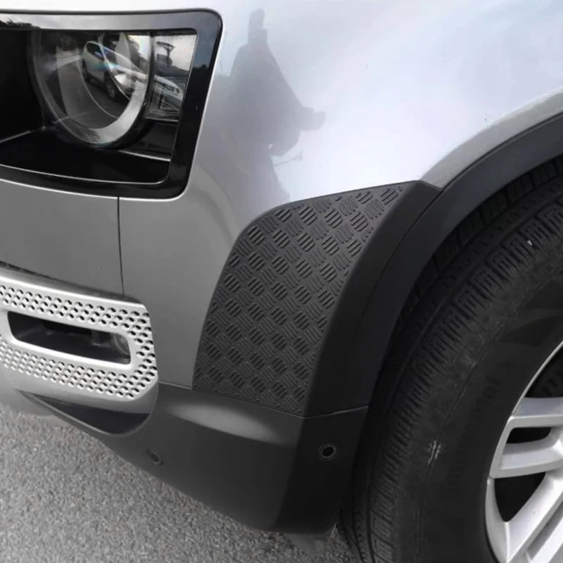 2 Pcs Front Bumper Scratch Guard Protection Plates for Land Rover L663 Defender 90 110 130 2020 2021 2022 2023 2024 2025 2026