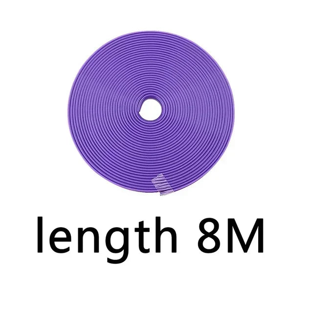8M Car Rim Protect Strip Wheel Edge Protector Universal Car Wheel Sticker Tire Protection Care Covers DIY Car Styling