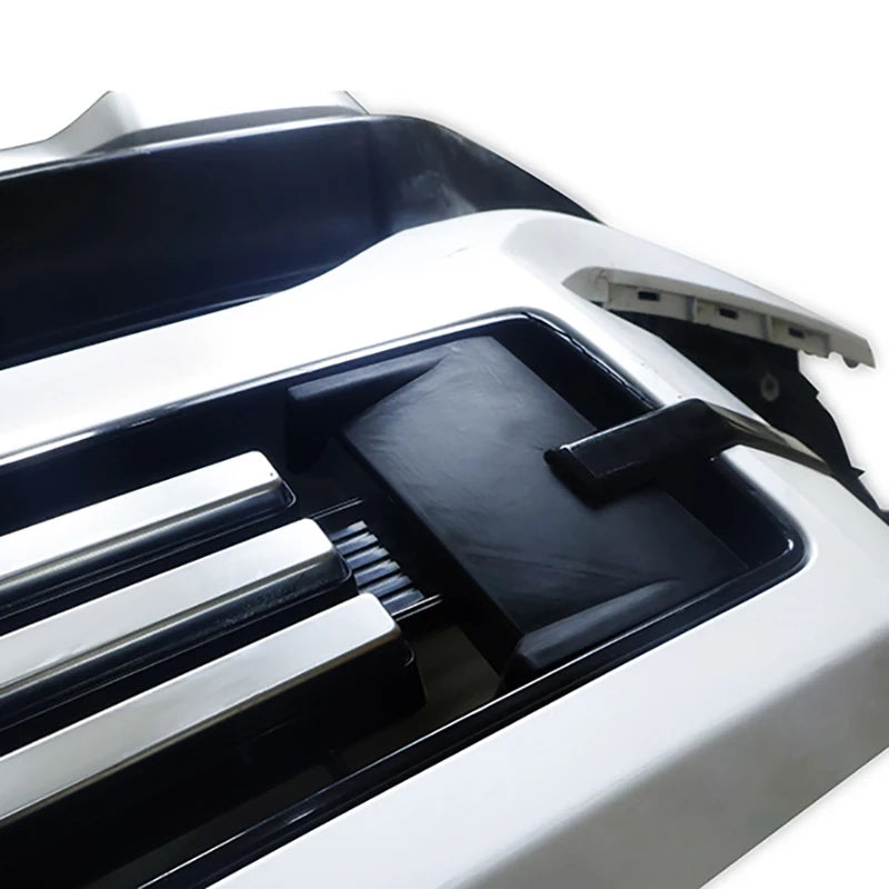 Installation and pasting of matte black exterior modification parts for grille decorative cover For BYD SHARK 6 2024 2025