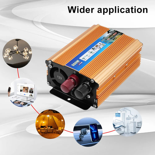Auto Power Supply Inverter Car Power Inverter 500W DC 12V To AC 220V Battery Converter Car Accessories USB Voltage Transformer