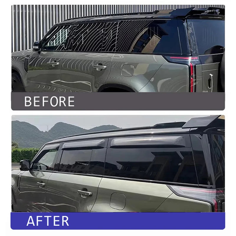 For ROX 01 Polar Stone (Jishi) 01 2023 2024 2025 2026 Car Window Visors Rain Shield trim light strip Exterior modification