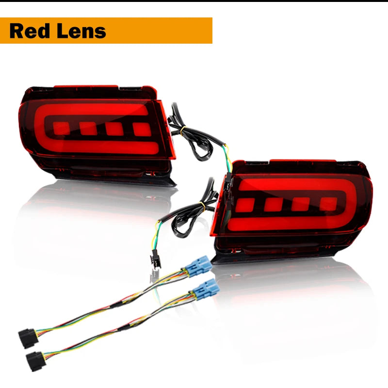 For Toyota Land Cruiser Prado 150 LC150 FJ150 GRJ150 2010 - 2020 Rear Bumper Reflector LED Car Tail Lamp Brake Turn Signal Light