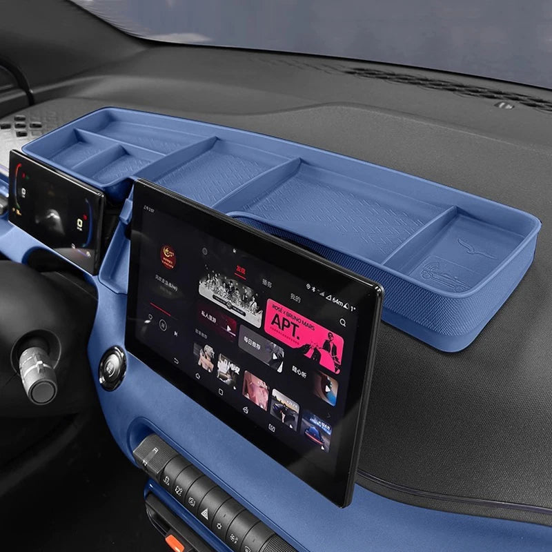 For BYD Seagull Dolphin Mini Surf Car Instrument Panel Multifunctional Storage Tray Dashboard Screen Rear Storage Organizer Box