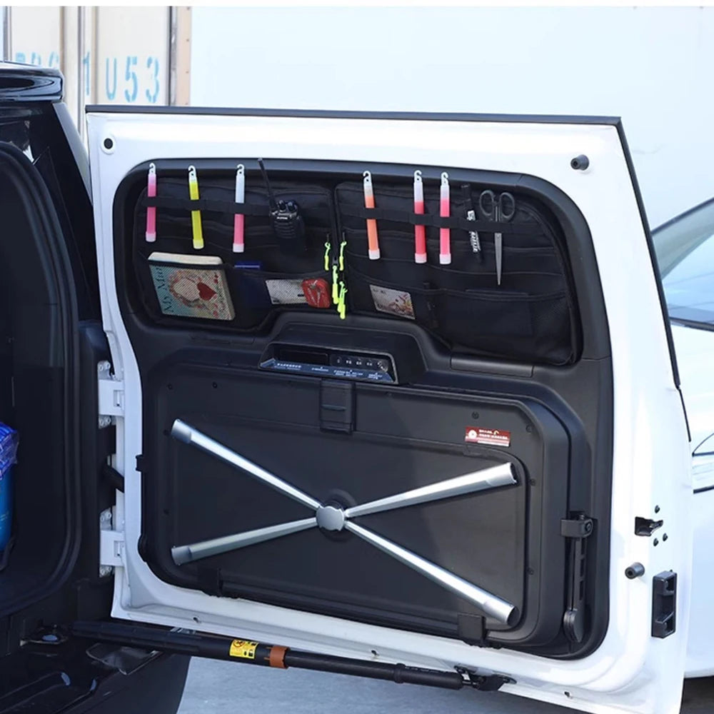 Car Rear Trunk Window Bag Tailgate Glass Storage Bag Expansion Storage Bag Modified Parts Fit For BAIC JISHI Polestone 01 ROX 01