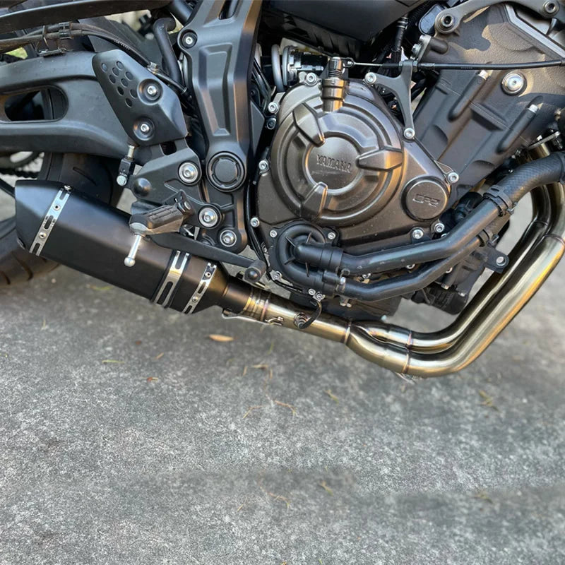 MT07 Exhaust Motorcycle Exhaust Full System For YAMAHA MT-07 FZ-07 2014 - 2023 TRACER 7/GT 2020-2023 TRACER 700/GT 2016-2019