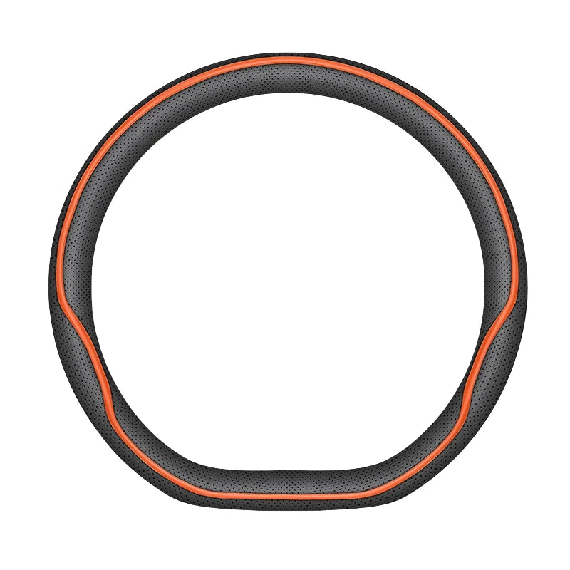 For Polestones ROX 01 2024 Nappa Leather Steering Wheel Cover Ultra Thin Four Season Universal Non-Slip Car Interior Accessory
