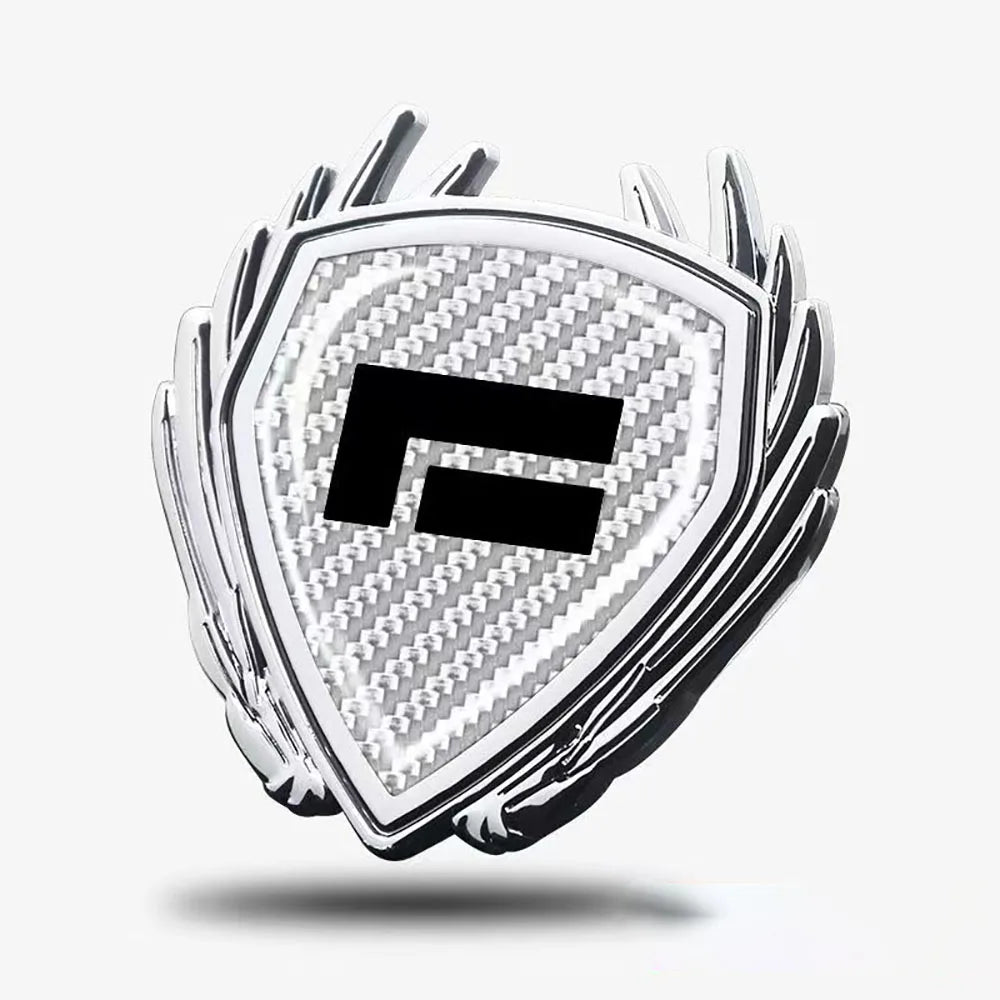 Car Metal Wing Badge Side Window Trunk Car Logo Decoration Sticker Fit For 2024 2025 BAIC JISHI Polestones 01 ROX 01