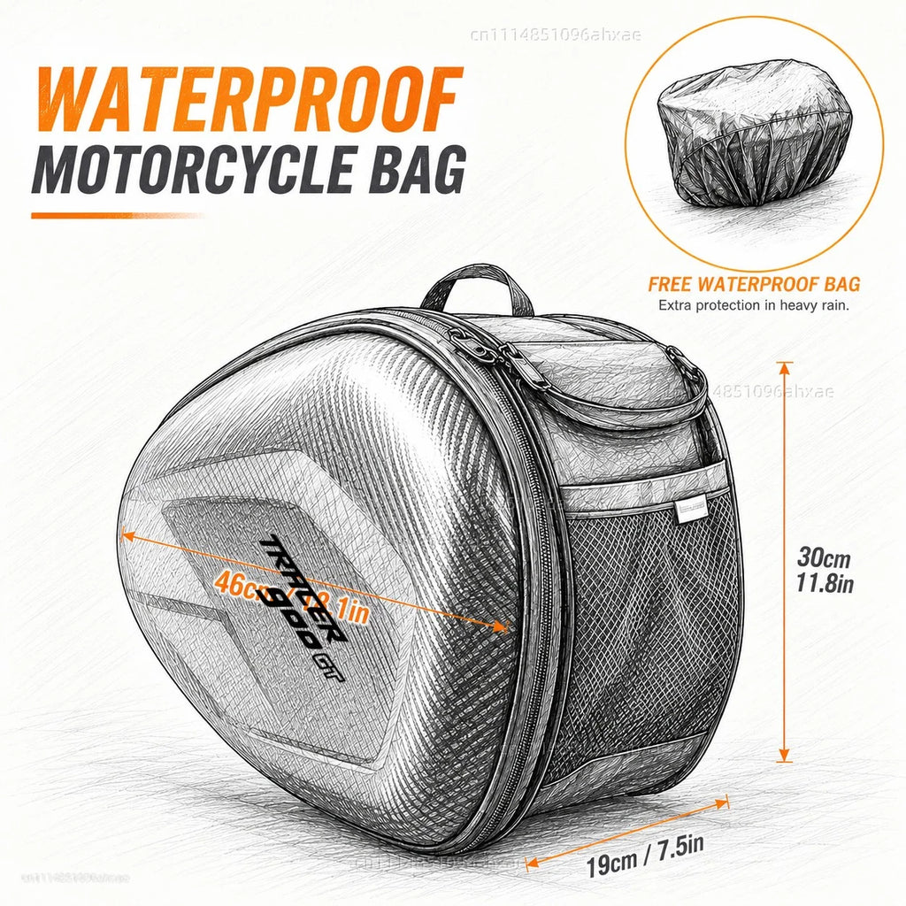 For YAMAHA TRACER 900GT 700GT 700 900 GT MT09 MT07 MT 07 09 2PCS Motorcycle Pannier Bags Luggage Saddle Bags Side Storage Fork