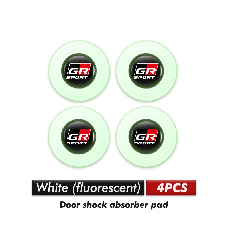 Car Logo Door Shock Absorbing Pad Sound Insulation Anti-collision Pad For Toyota Yaris Corolla Prius Auris CHR Land Cruiser RAV4