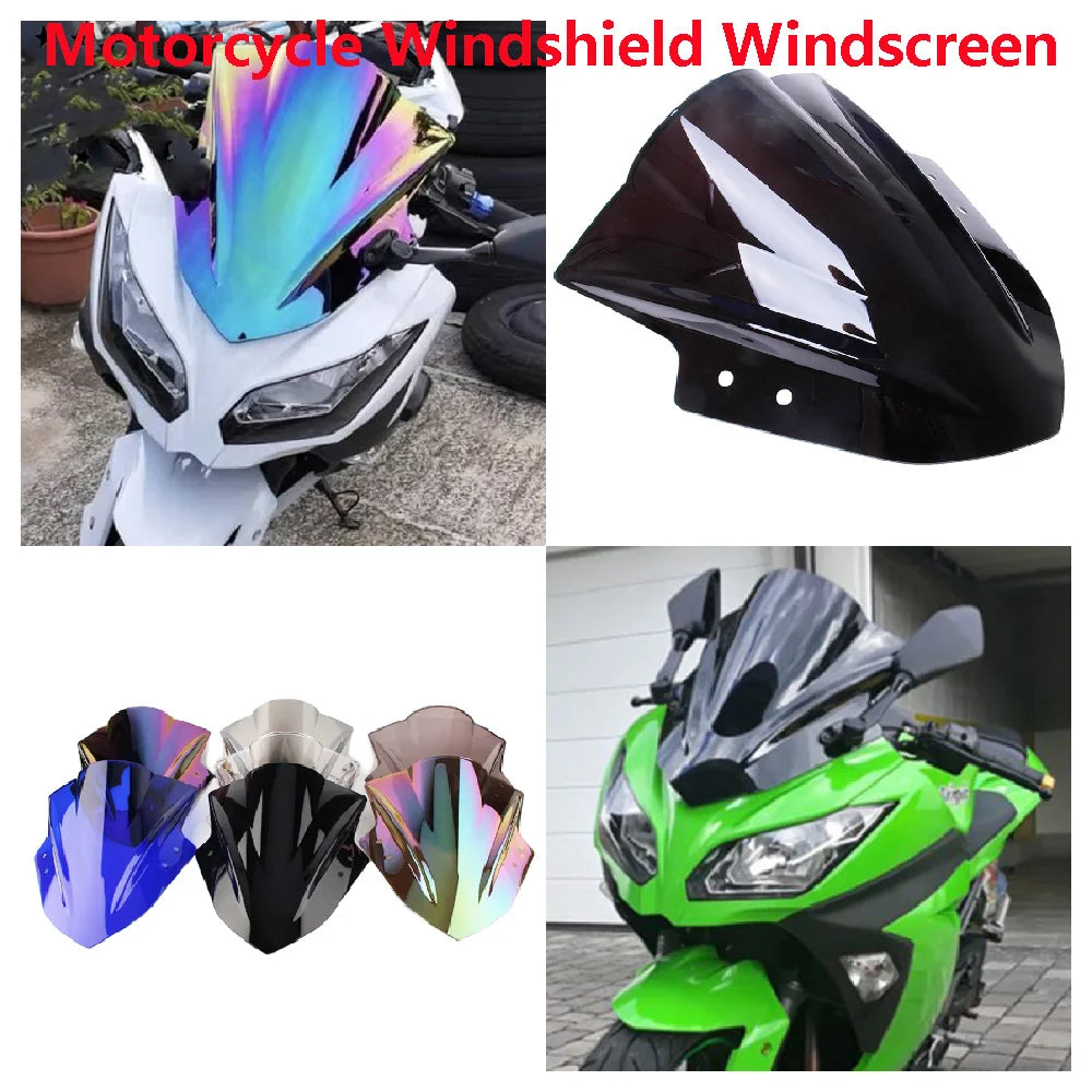 Fits for Kawasaki Ninja 300 EX300 ABS NINJA300 2013 2014 2015 2016 Motorcycle Windshield Windscreen Front Wind Deflector Cover