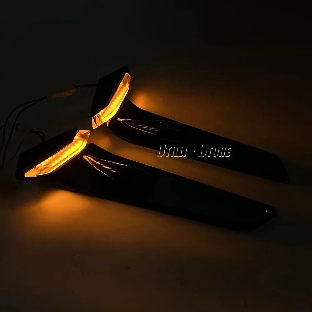 Panigale V2/V4 Rearview Mirrors with LED Rotating Adjustable Wing Mirrors for Ducati Panigale V2 2020-2023 PANIGALE V4 2019-2022