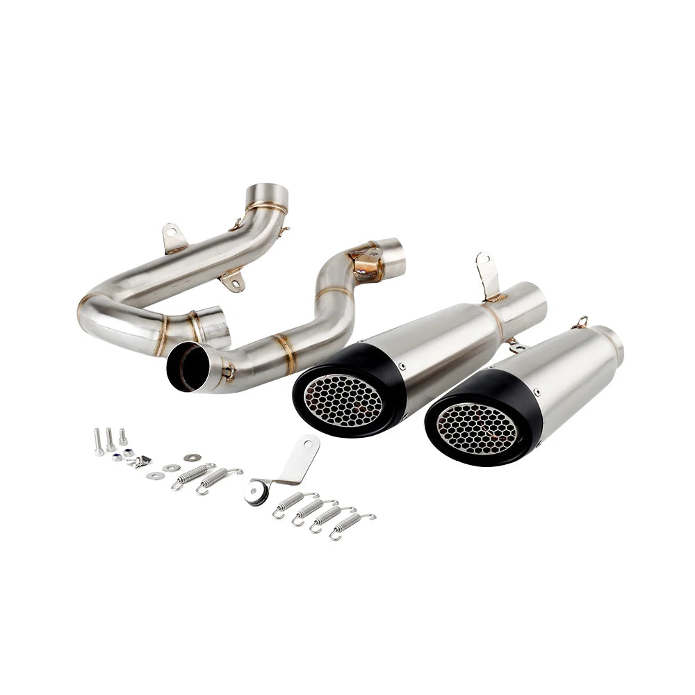 For Ducati Panigale V4 / S 2018 to 2023 StreetFighter V4 2020-2022 Escape Slip-on Motorcycle Exhaust Muffler With Link Pipe