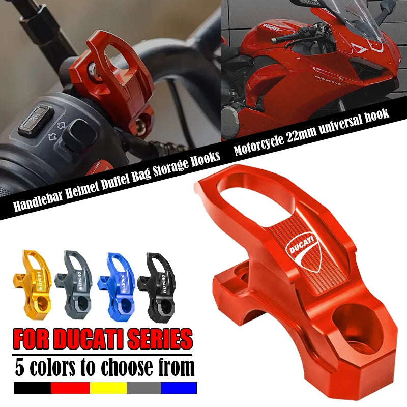 For Ducati Panigale Diavel Superleggera V4 V2 Scrambler 400 800 1100 Motorcycle Helmet Hook Luggage Bag Hook Holder Hanger ﻿