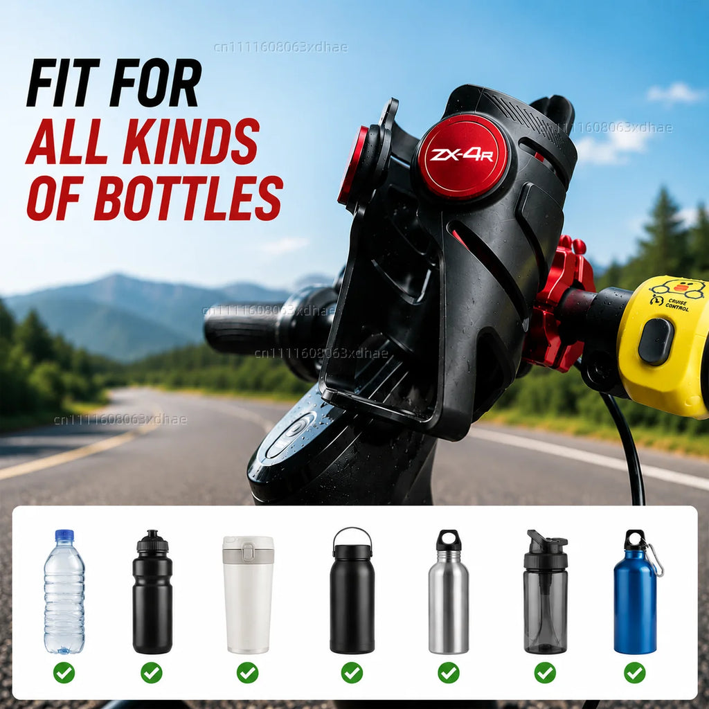 Motorcycle Water Bottle Holder For Kawasaki Ninja ZX4RR ZX 4RR Ninja ZX Coffee Beverage Tea Cup Support Modification Accessories