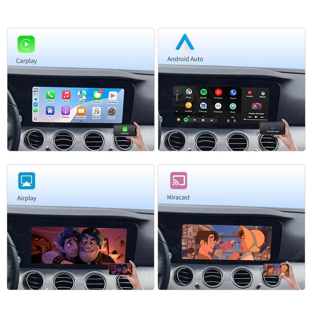 12.3 Inch Linux Carplay Multimedia Screen For Mercedes Benz E Class W213 NTG5.5 Wireless CarPlay Android Auto
