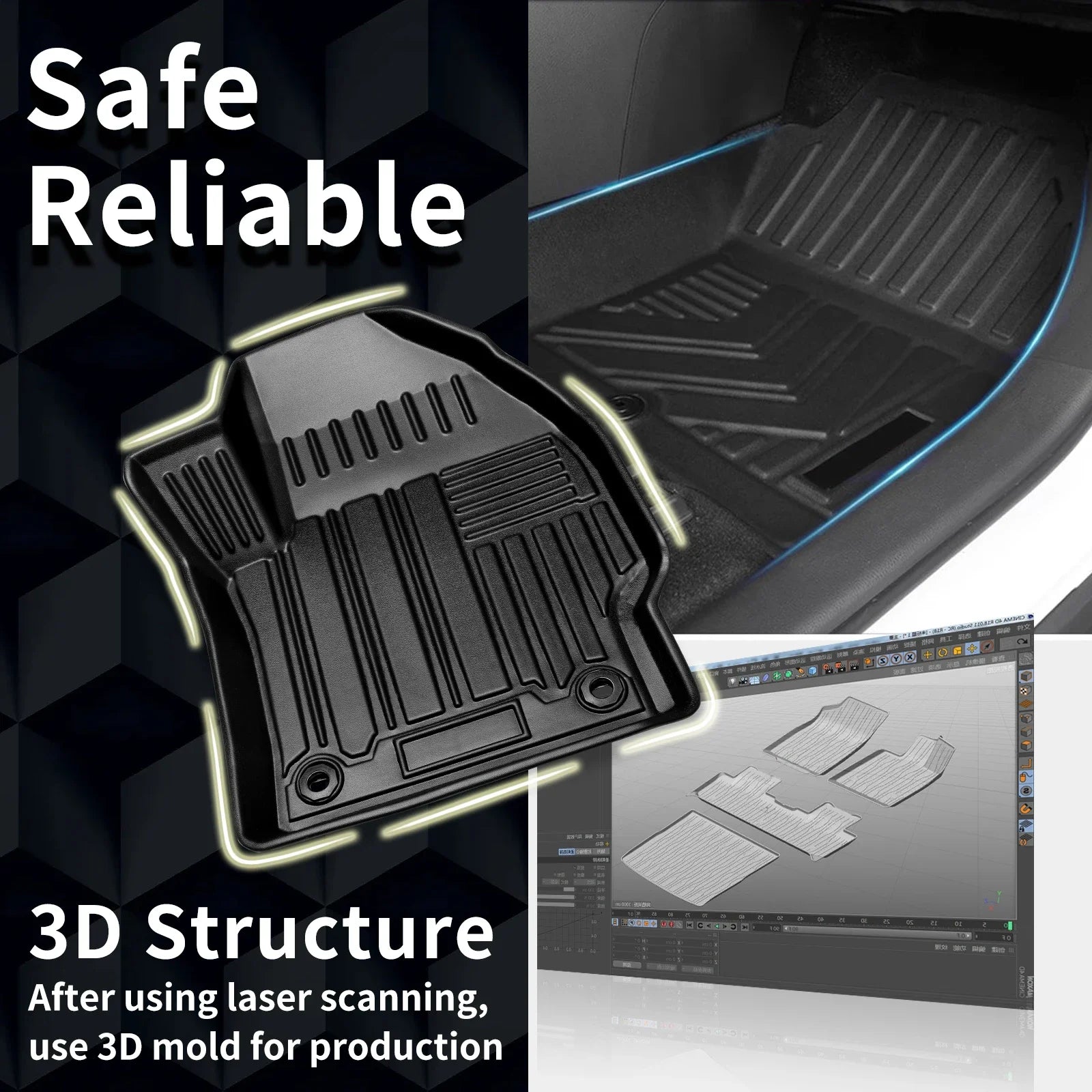 for ROX 01 / Polestone 01 2023 2024 2025 2026 Waterproof 3D TPE Car Mats, Perfect Fit, Odorless Accessories