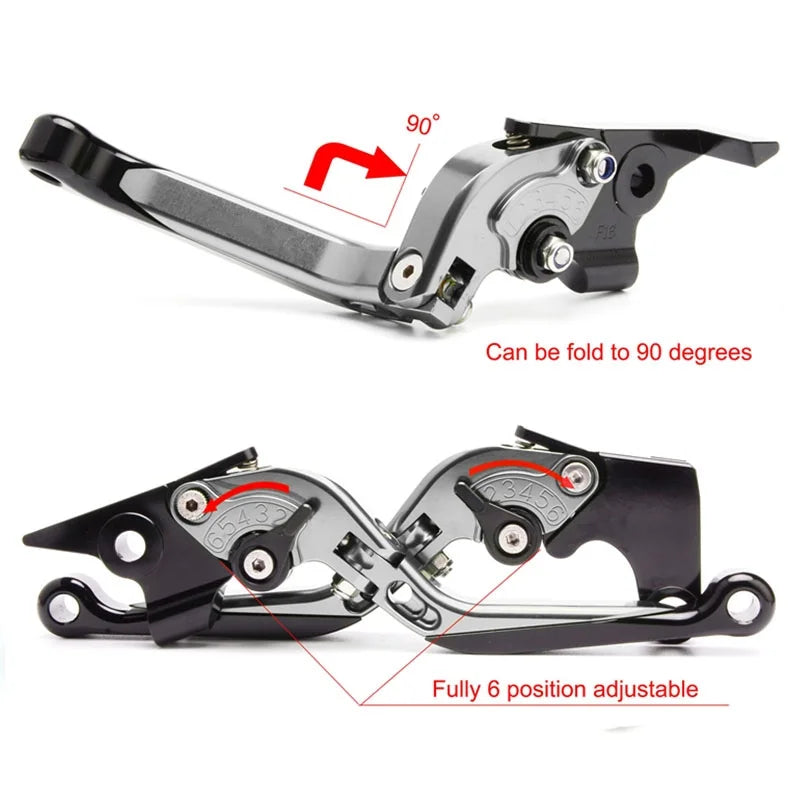 For YAMAHA MT-07 FZ-07 MT 07 FZ07 MT07 FZ 07 2014-2025 Motorcycle CNC Adjustable Folding Extendable Brake Clutch Levers Handle