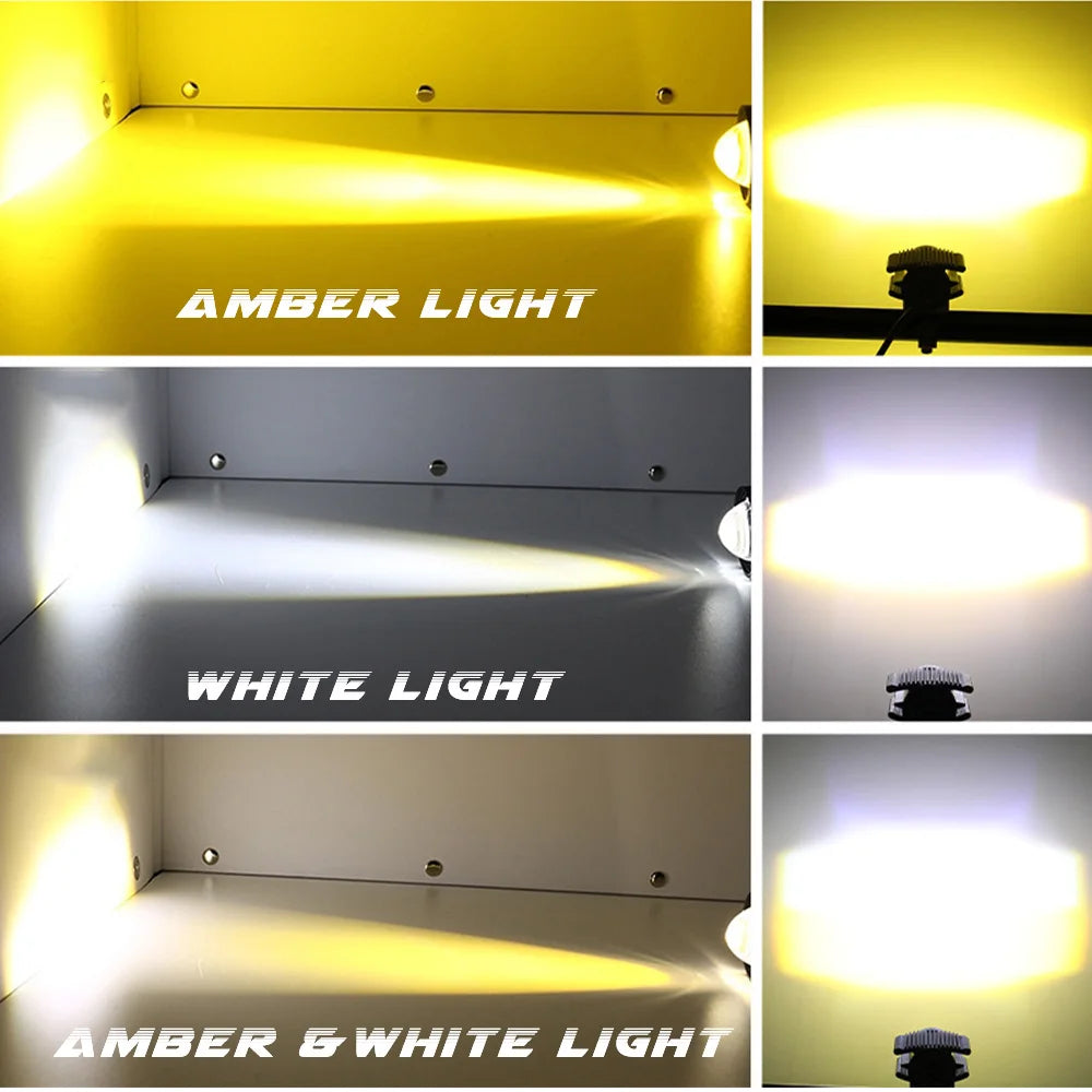 Additional LED Fog Lights Motorcycle Headlights For YAMAHA TENERE 700 MT10 DRAG STAR 400 BANSHEE FJR 1300 YZ250F VSTAR