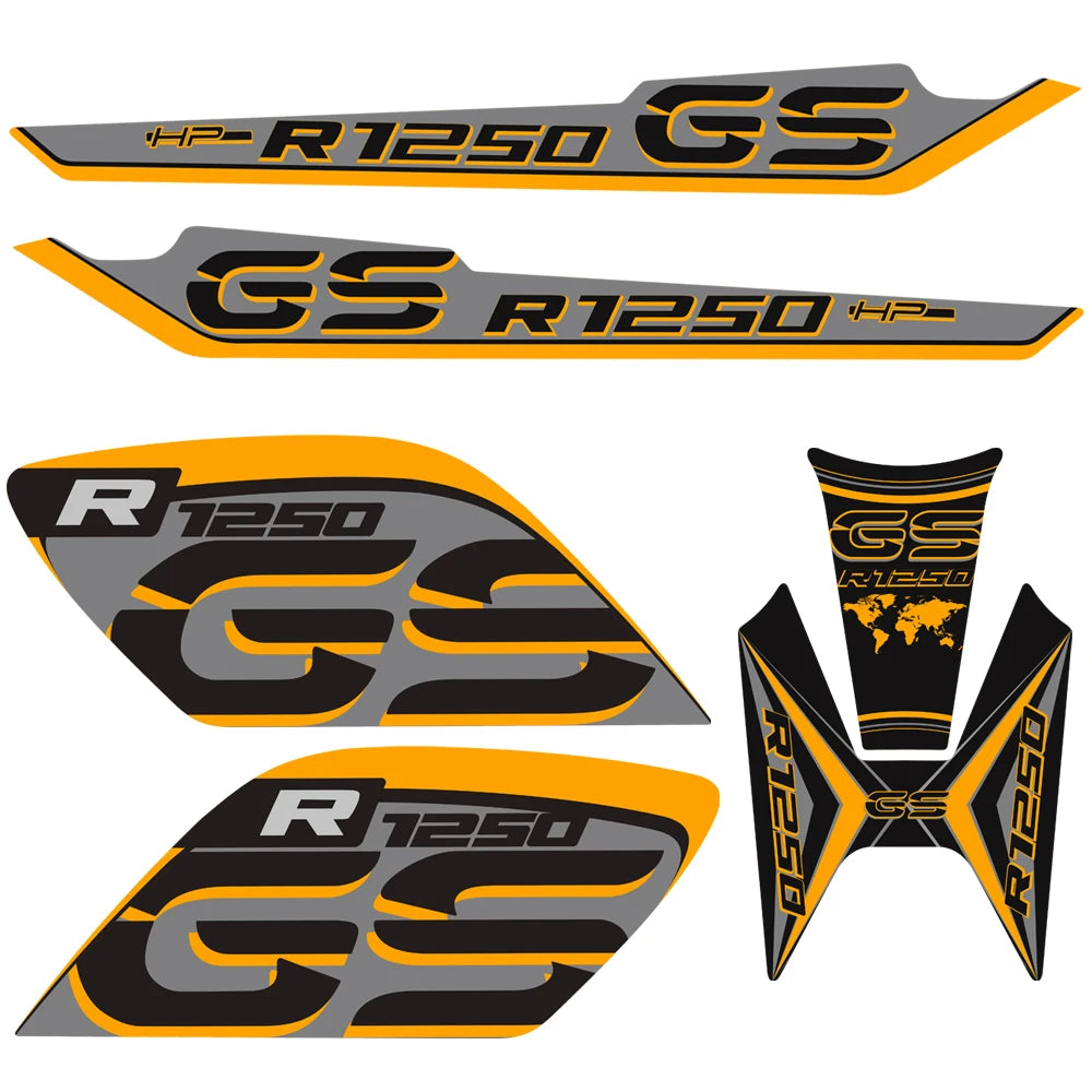 For BMW R1250GS R1250 R 1250 GS HP Rallye Motorcycle Tank Pad Front Nose Beak Fairing Fender Protector Stickers 2019 2020 2021