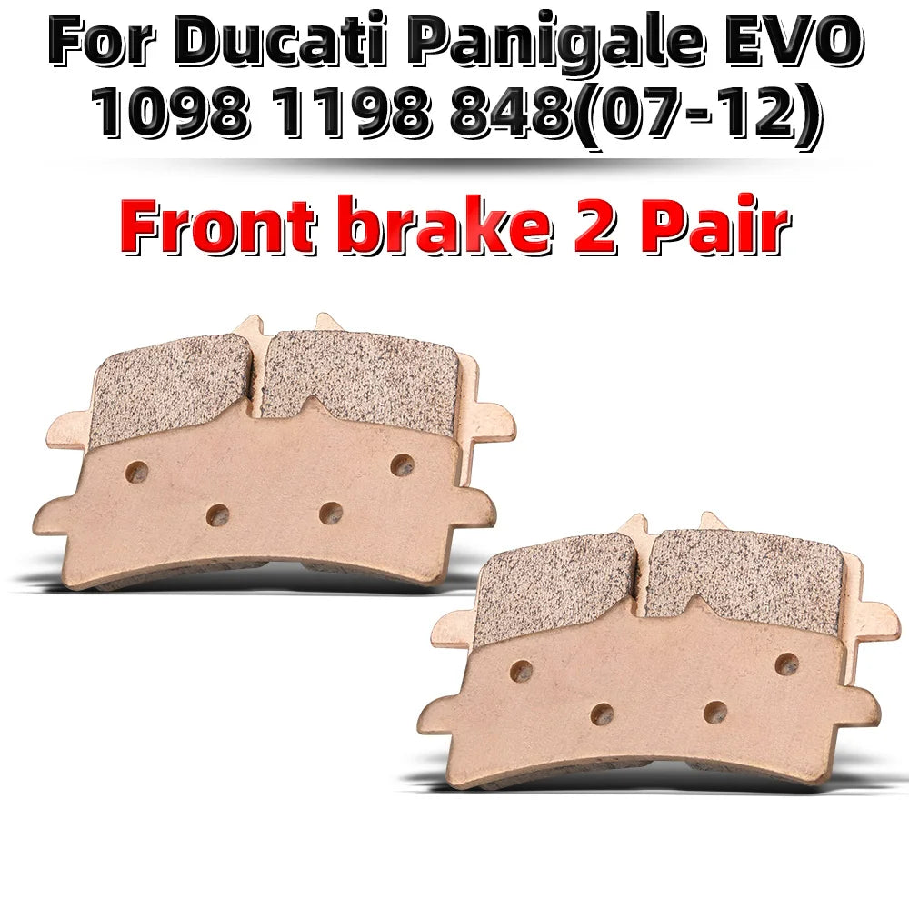 MRRANGT Motorcycle Metal Sintered Brake Pads Fit For Ducati Multistrada 950 S 1260 Panigale EVO 1098 1198 848 07-12 1199 12-15