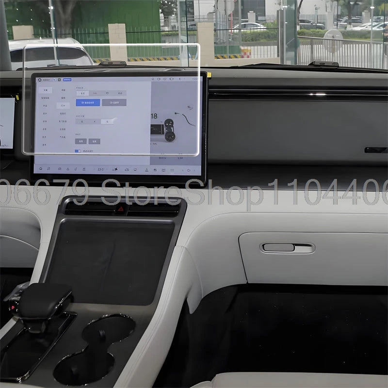 For ROX 01 Polestones 01 2023 2024 15.7inch Car gps navigation and 12.3inch instrument Tempered Glass Screen Protector film