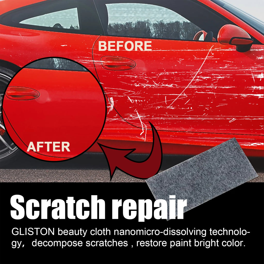 6PCS Nano Scratch Remover Cloth Car Paint Repair Polish Kit for Swirl Marks Light Scratches Removal Restores Shine Auto Care