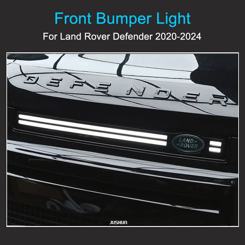 90 110 130 2020-2025 Led Decoration Light LED Dynamic Running Light Exterior item Front Grille Lamp for Land Rover Defender