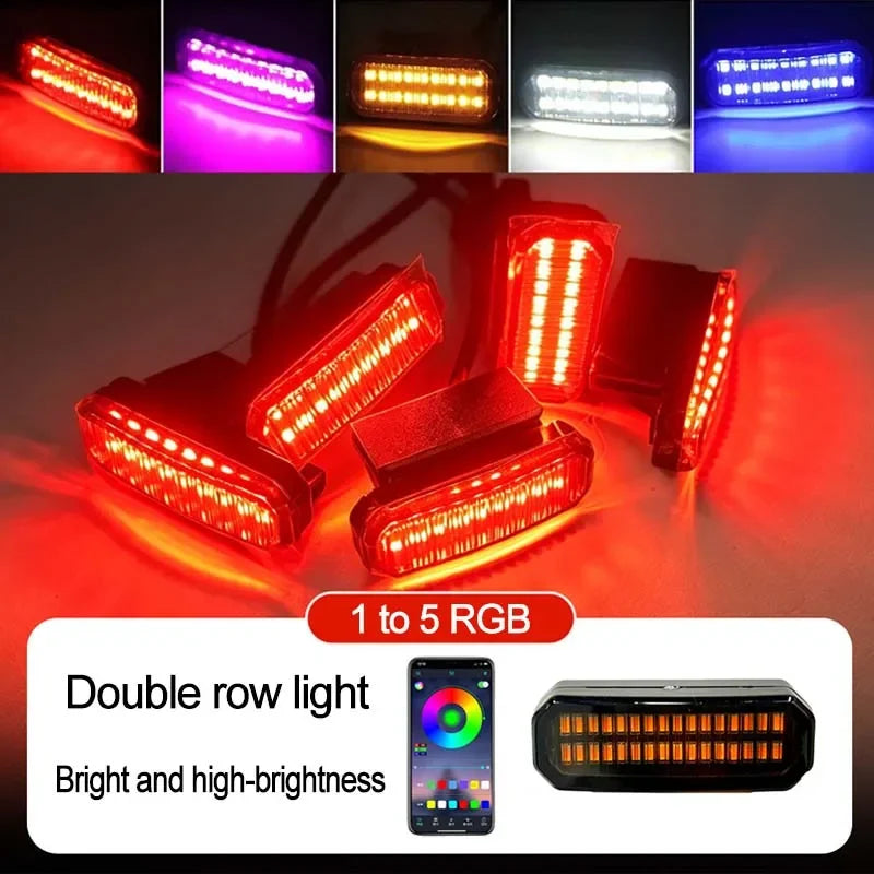 LED Front Grille Light FOR BYD LEOPARD 8 DENZA B8 Car Daytime Running Light Wheel Eyebrow Lamp For Pickup Offroad 12V