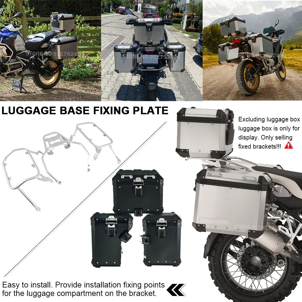 For BMW R1200GS Adventure R1250GS LC ADV GS1200 GS1250 R 1200 1250 GS Aluminum Suitcase Bracket Top Case Pannier Mounting Plate