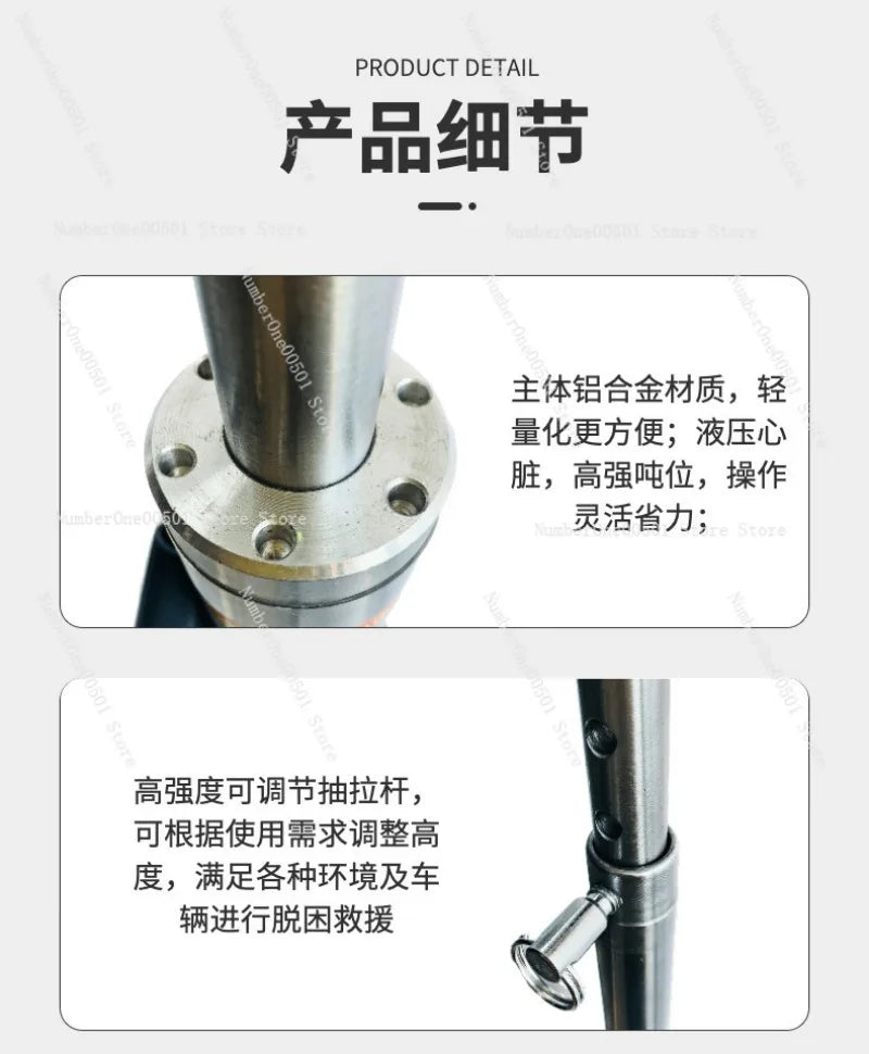 Vertical Hydraulic Jack Off Road Recovery Tool for Sand