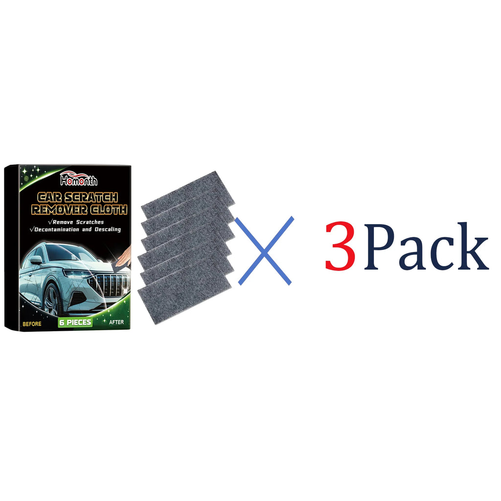 6PCS Nano Scratch Remover Cloth Car Paint Repair Polish Kit for Swirl Marks Light Scratches Removal Restores Shine Auto Care