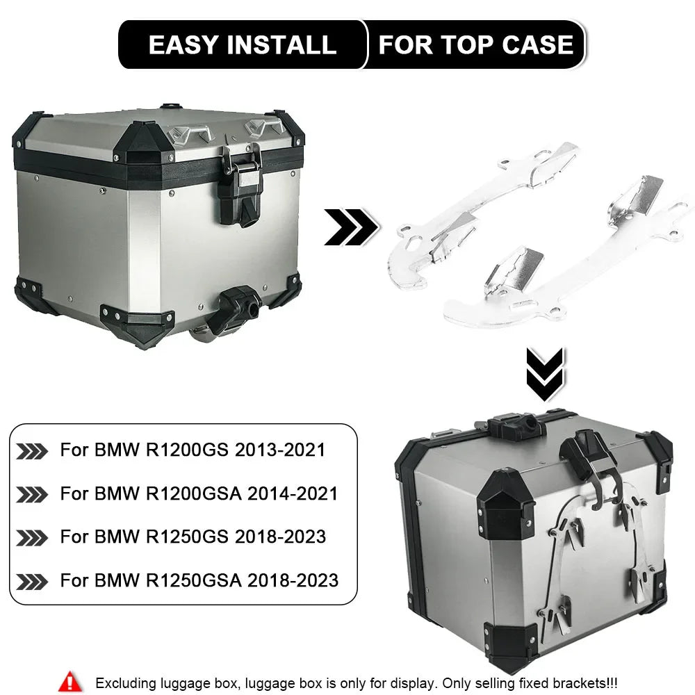 For BMW R1200GS Adventure R1250GS LC ADV GS1200 GS1250 R 1200 1250 GS Aluminum Suitcase Bracket Top Case Pannier Mounting Plate